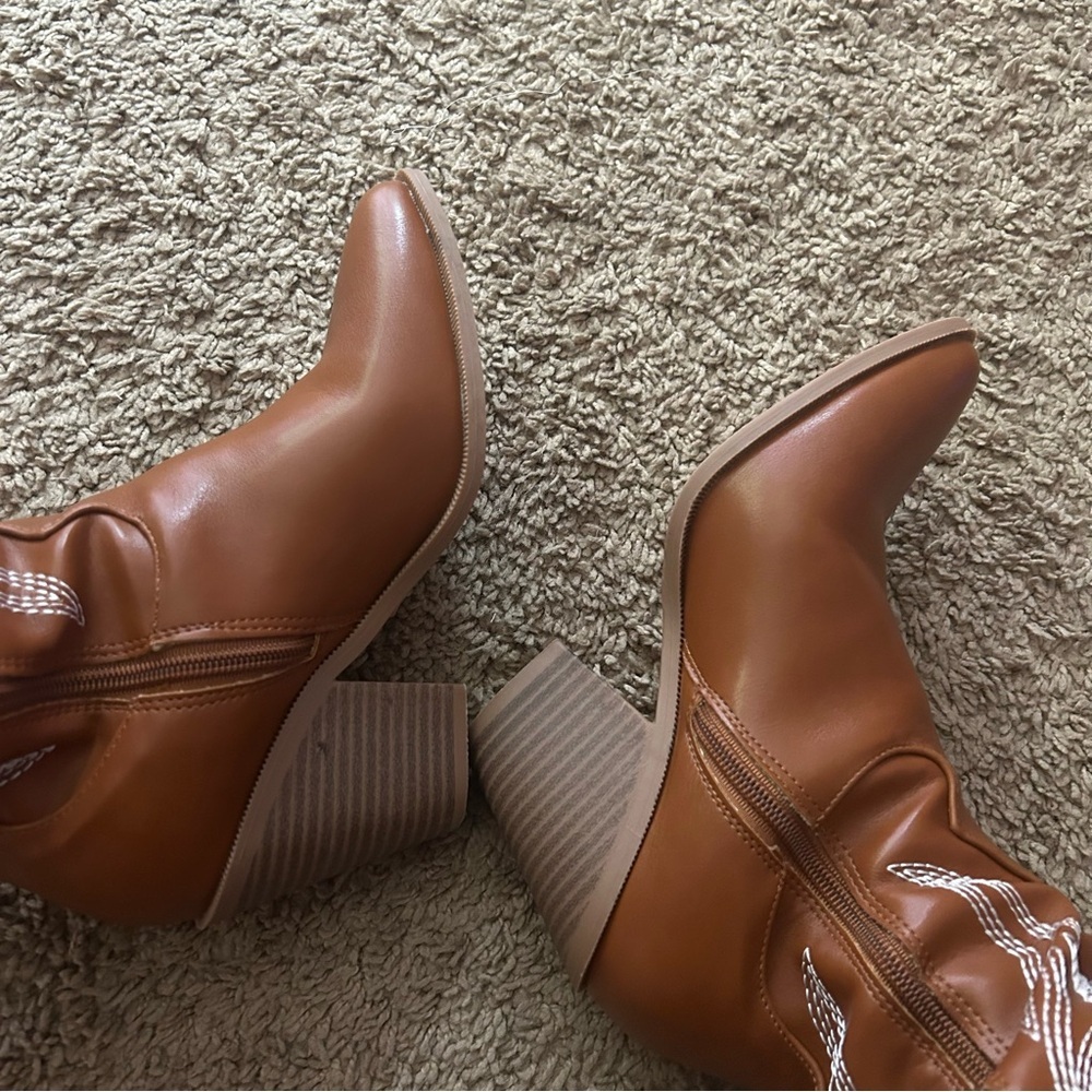 WOMEN’S KNEE HIGH COWBOY BOOTS (CATTLE-9) - Picture 6 of 12